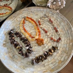 Bundle -Three Natural stone necklaces